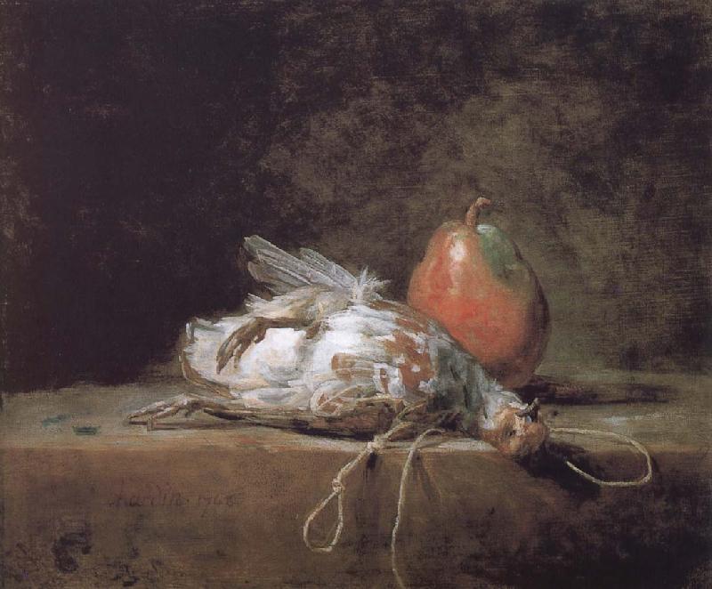 Jean Baptiste Simeon Chardin Gray partridge and a pear China oil painting art